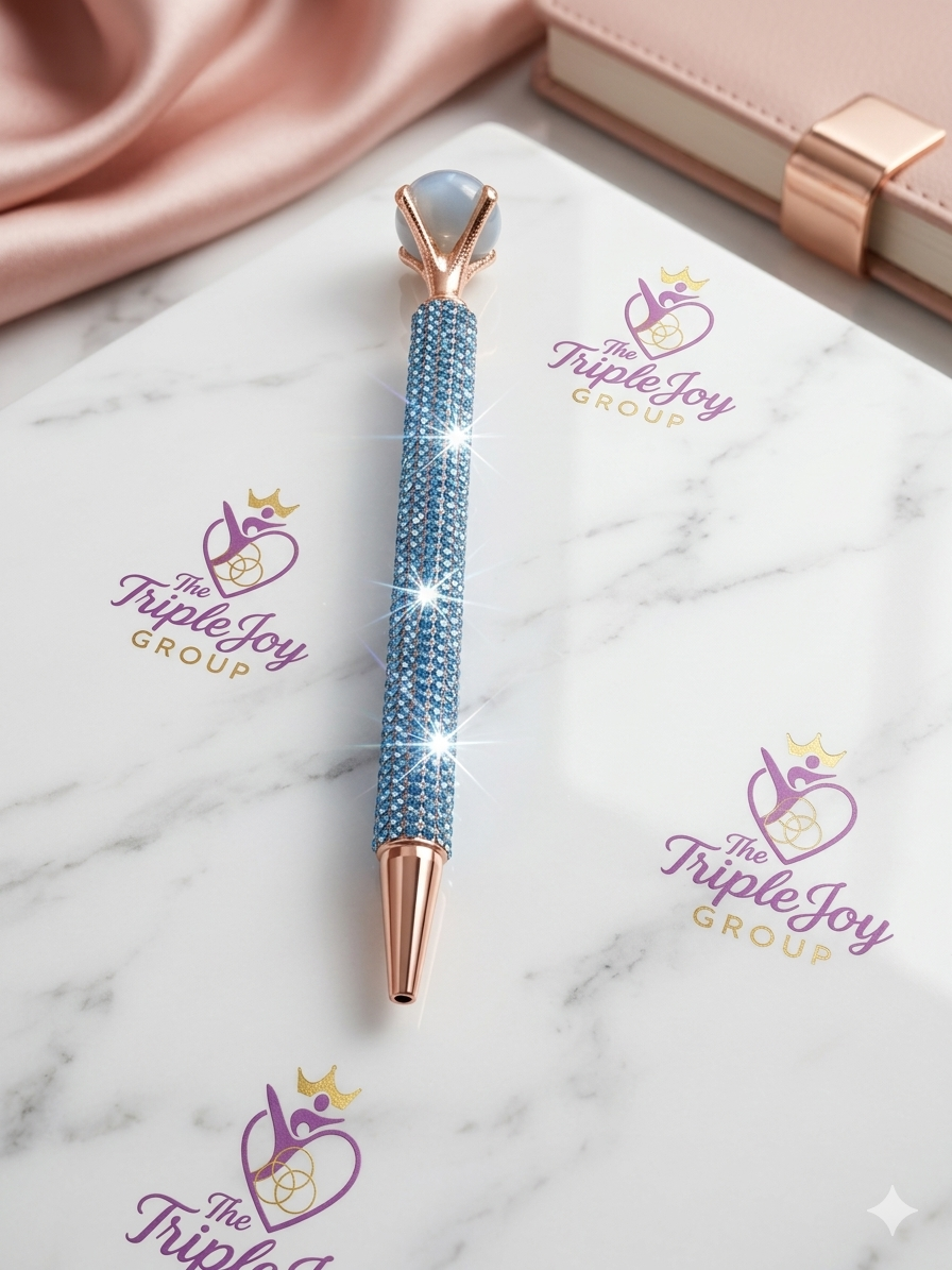 Healing Crystal Bling Pen