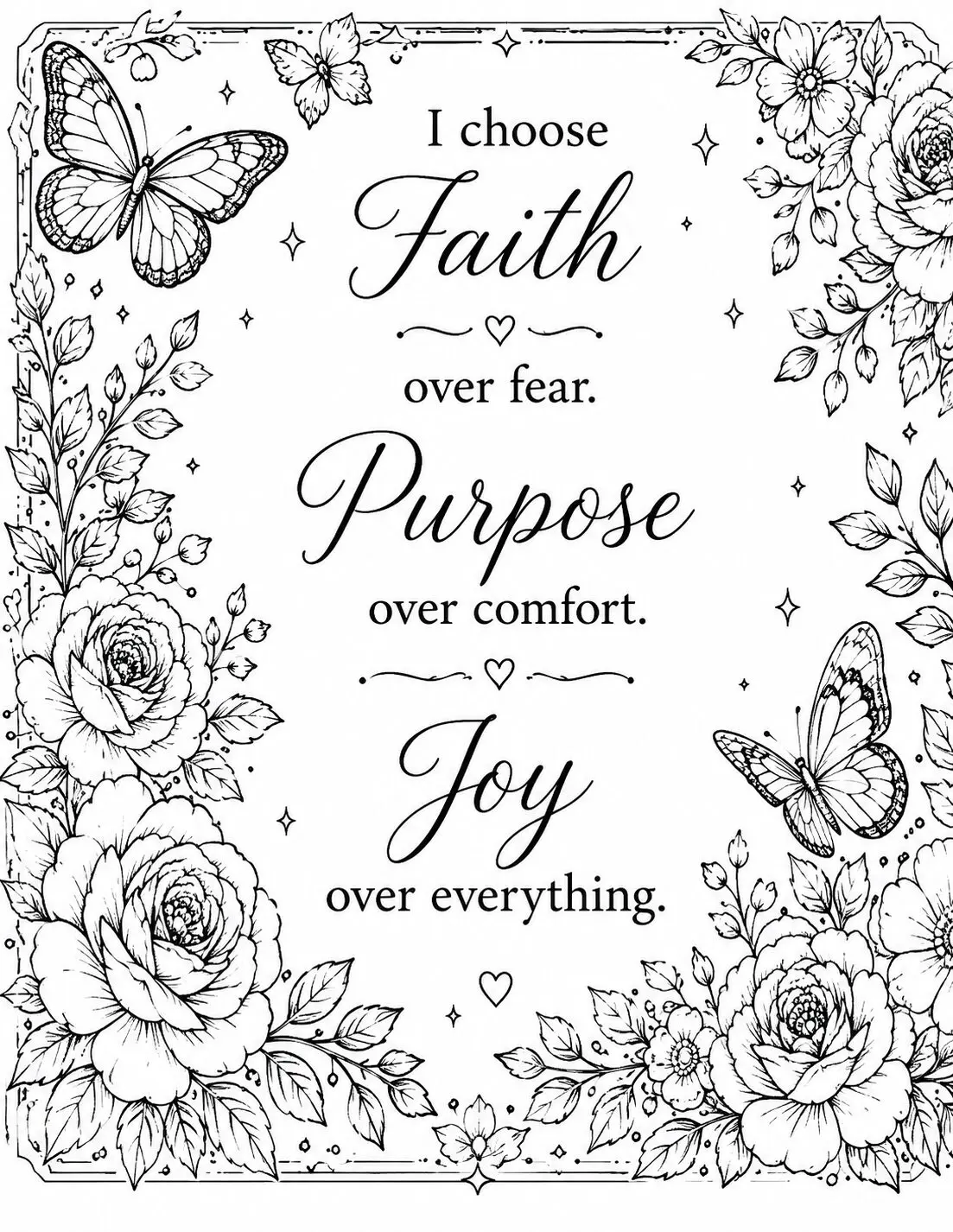 She Chooses Herself: A Coloring Book for the Woman Who Is Becoming Everything She Prayed For - Image 6